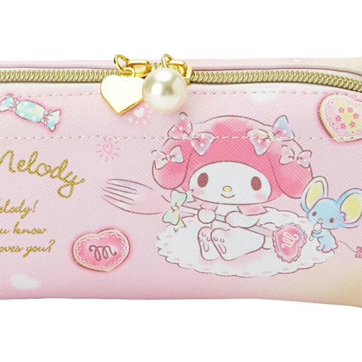 Мультфильм Sanrio, Hello Kitty My Melody Cinnamoroll косметички хранение туалетных принадлежностей сумка для девочек косметичка Чехол-карандаш для детей