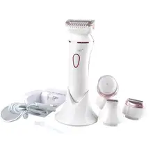 Adoolla 4 в 1 Леди бритвы для удаления волос триммер для удаления волос в зоне бикини тело лицо область подмышек моющийся перезаряжаемый электрический эпилятор
