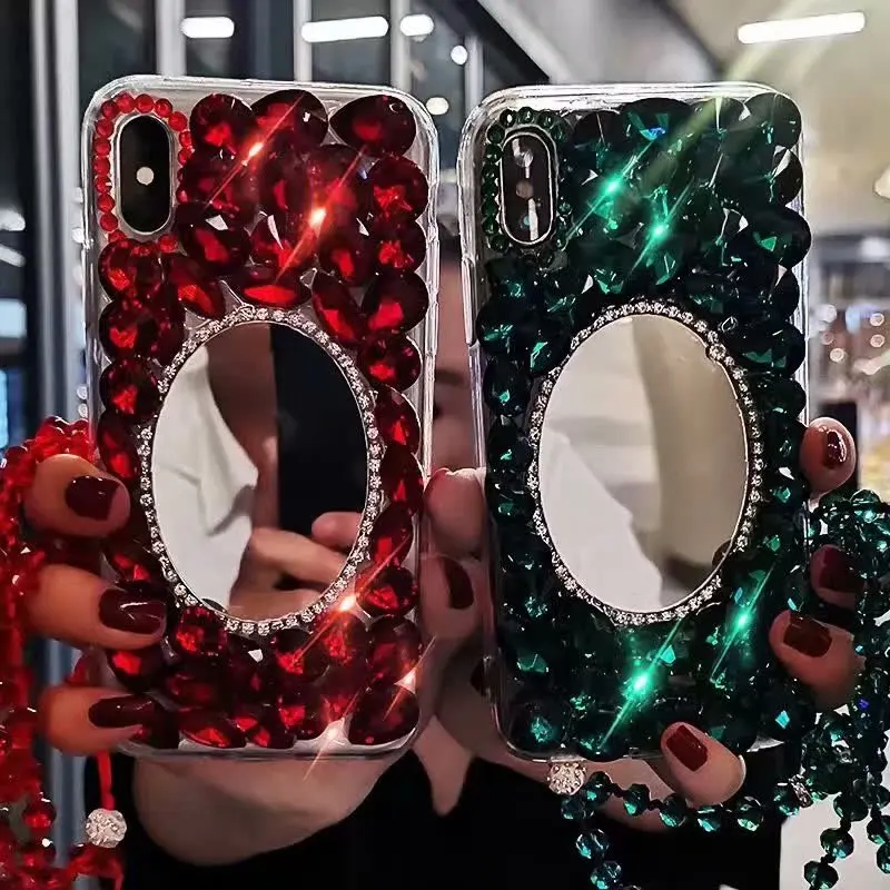 Чехол XINGDUO с блестками для iphone X XS блестящий зеркальный чехол блестящими