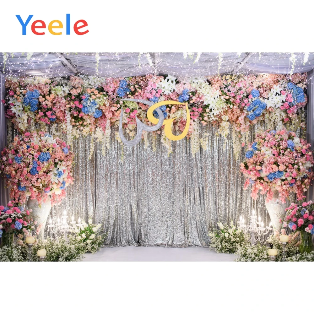 

Yeele Flower Party Ceremony Decor Scene Child Photography Background Vinyl Props Portrait Photographic Backdrop For Photo Studio