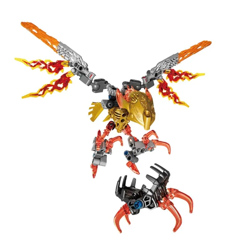 Bionicle 77pcs Ikir Creature Of Fire Figures 609-4 Building Block Toys For Boys Compatible Legoing 71303 Bionicle Gift