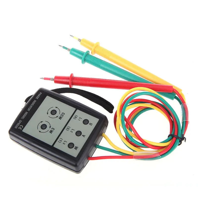 

Digital Three 3 Phase Sequence Indicator With Open Phase Checker Detector Meter