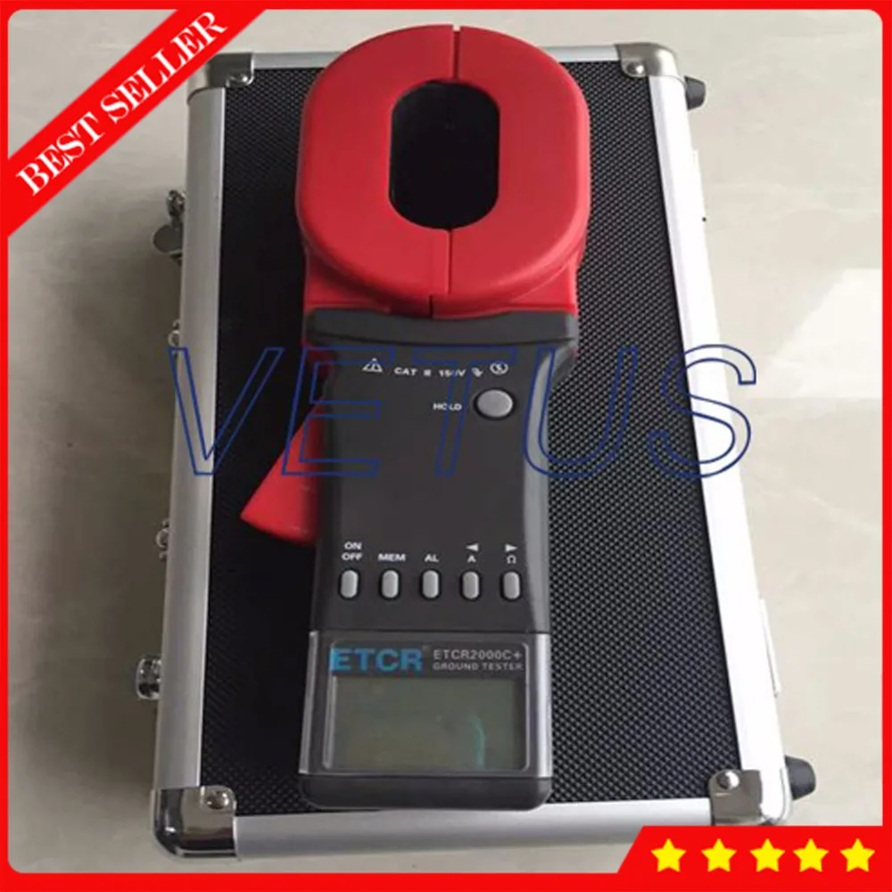 

ETCR2000C+ 0.01-1200ohm Ground Resistance Tester with multifunctional earth resistance measurement 0-20A current meter 99 stored