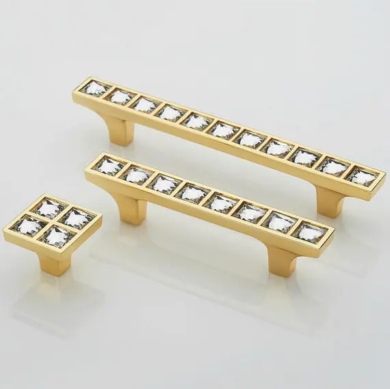 2.5'' 3.75'' Gold Crystal Cabinet Handles Glass Dresser Knobs Drawer Pulls Silver Rhinestone Knobs Square Furniture Door Pulls 2.5'' 3.75'' Gold Crystal Cabinet Handles Glass Dresser Knobs Drawer Pulls Silver Rhinestone Knobs Square Furniture Door Pulls