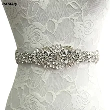 Women’s Crystal Wedding Belts Satin Rhinestone Wedding Dress Belt Wedding Accessories Bridal Ribbon Sash Belt Luxury Waistband