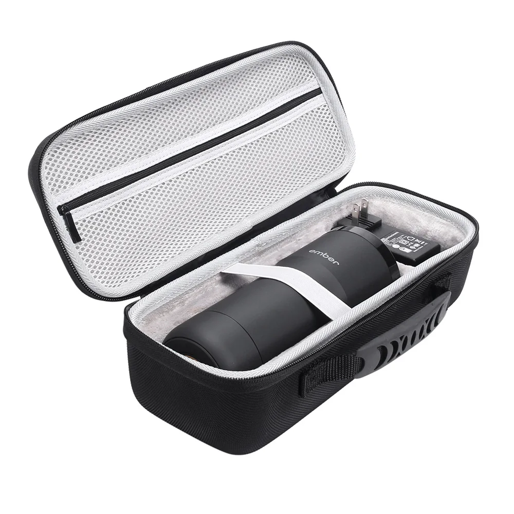 2018 Newest Hard Cover Case for Ember Temperature Control Travel Mug Carry Bag Protective Box Black