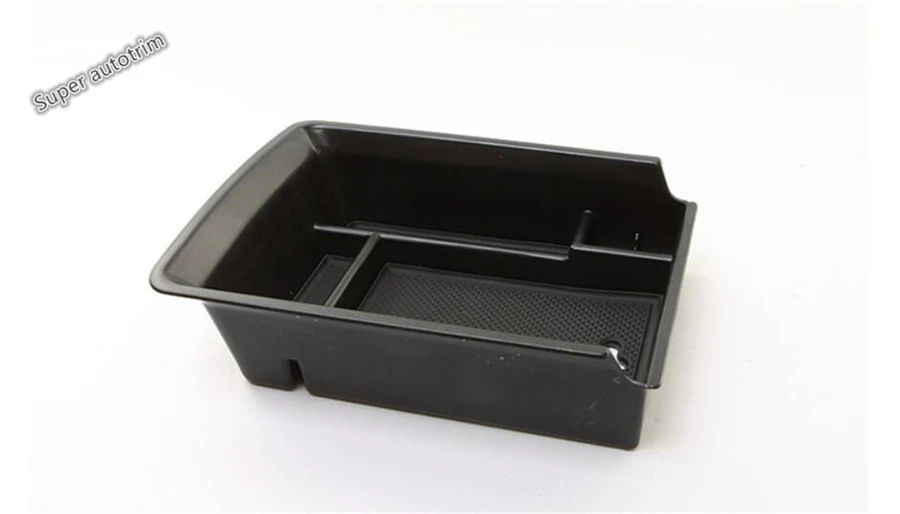 

Lapetus Accessories Interior Armrest Box Secondary Storage Pallet Tray Container Box Cover Kit For Skoda Kodiaq 2017 2018 2019