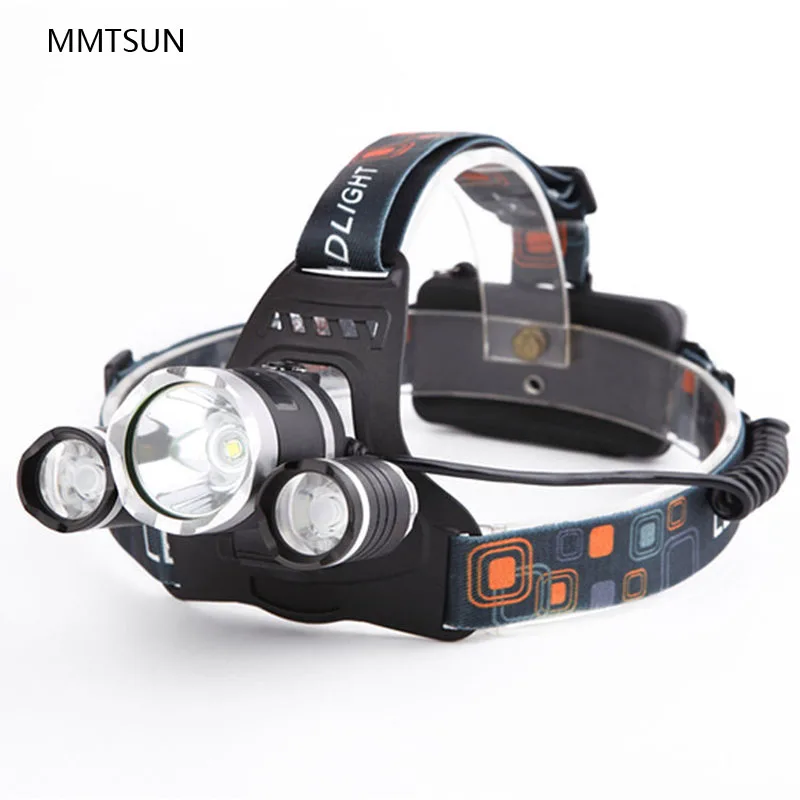 CREE светодиодный налобный фонарь XM L T6 + 2 * XPE головной для кемпинга походов
