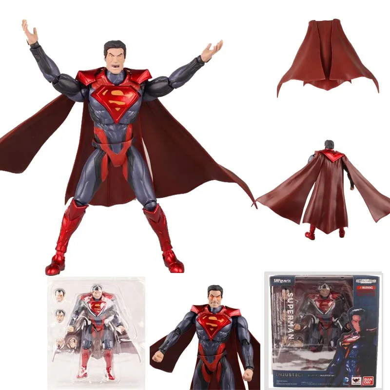 

SHFiguarts DC Injustice Superman Justice League Super Man Action Figure Collectible Model Toy Gift