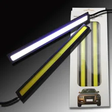 2pcs/set 17cm LED COB 84 Chip Pure White Car Auto Driving Lights DRL Daytime Running Lamp Waterproof Bar Strip DC12V Top Quality