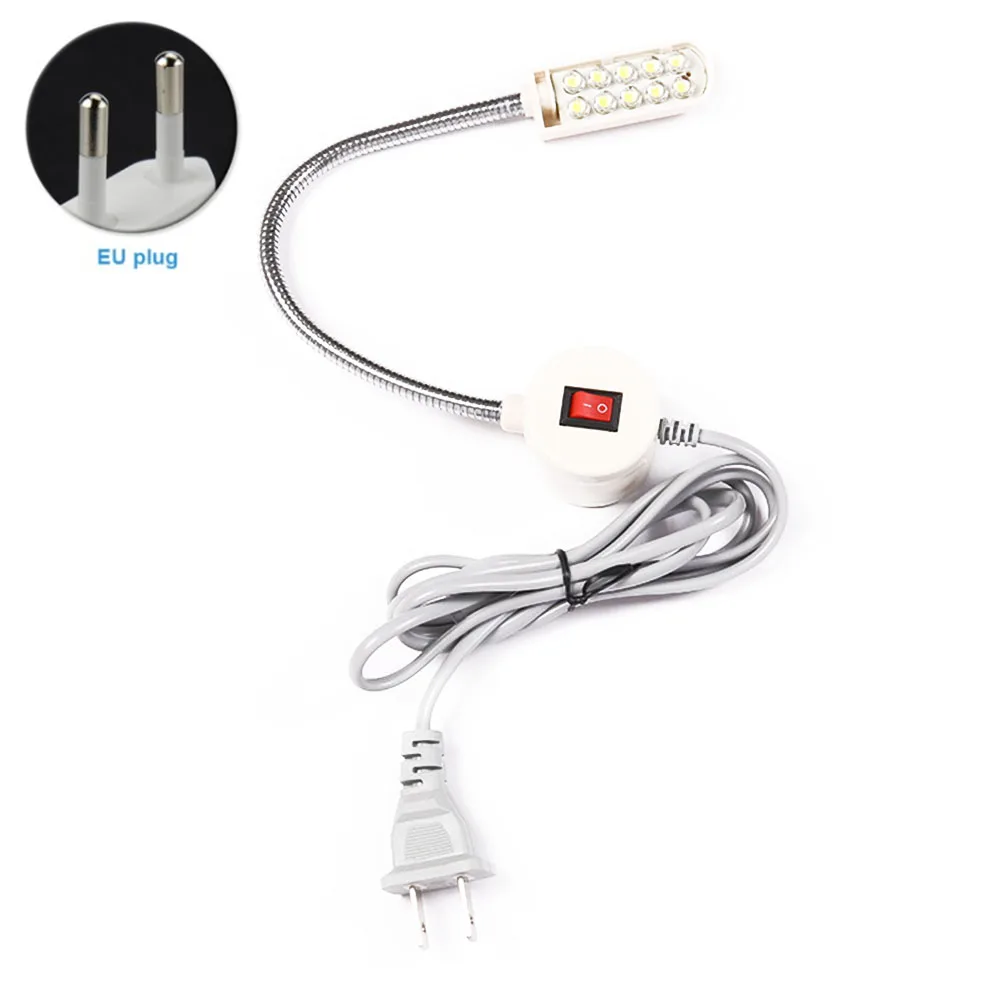 

10 LED Gooseneck Lamp Magnetic For Lighting Mounting Base Clothes Bulbs Portable Eyeshield Energy Saving Sewing Machine