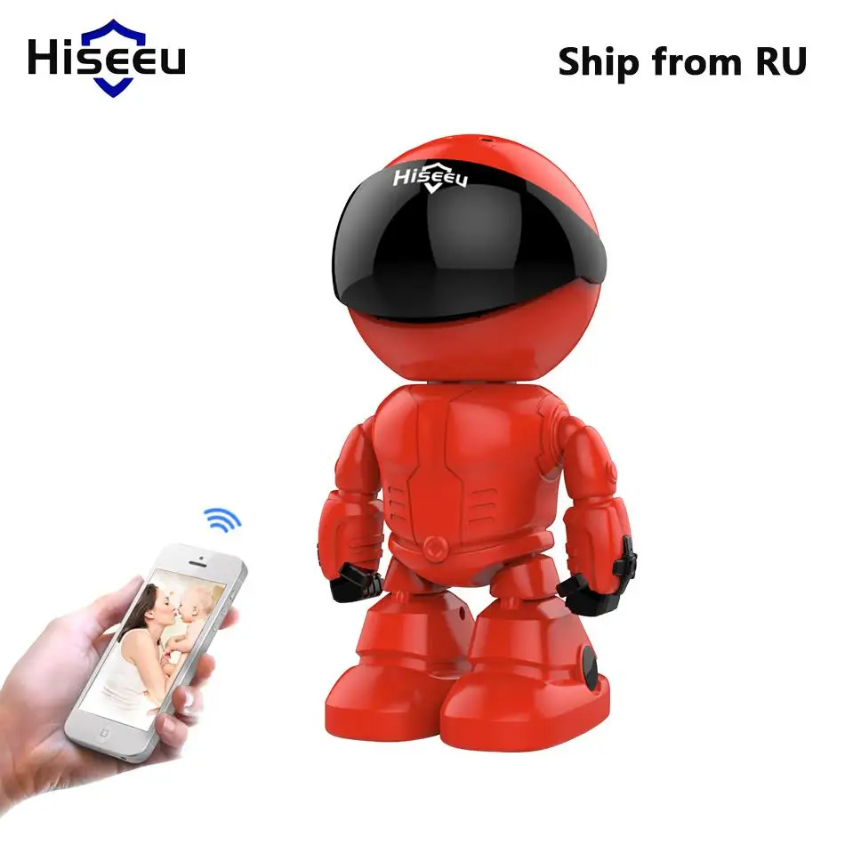 

Hiseeu Wireless IP Camera WIFI Home Security camera network CCTV cam Wi-Fi two way audio SD Card storage ship from Russian