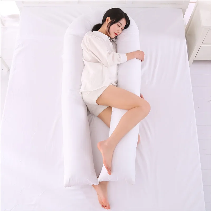 Подушка для поддержки сна для беременных женщин хлопковая спальная Подушка u-образная беременность боковые Шпалы