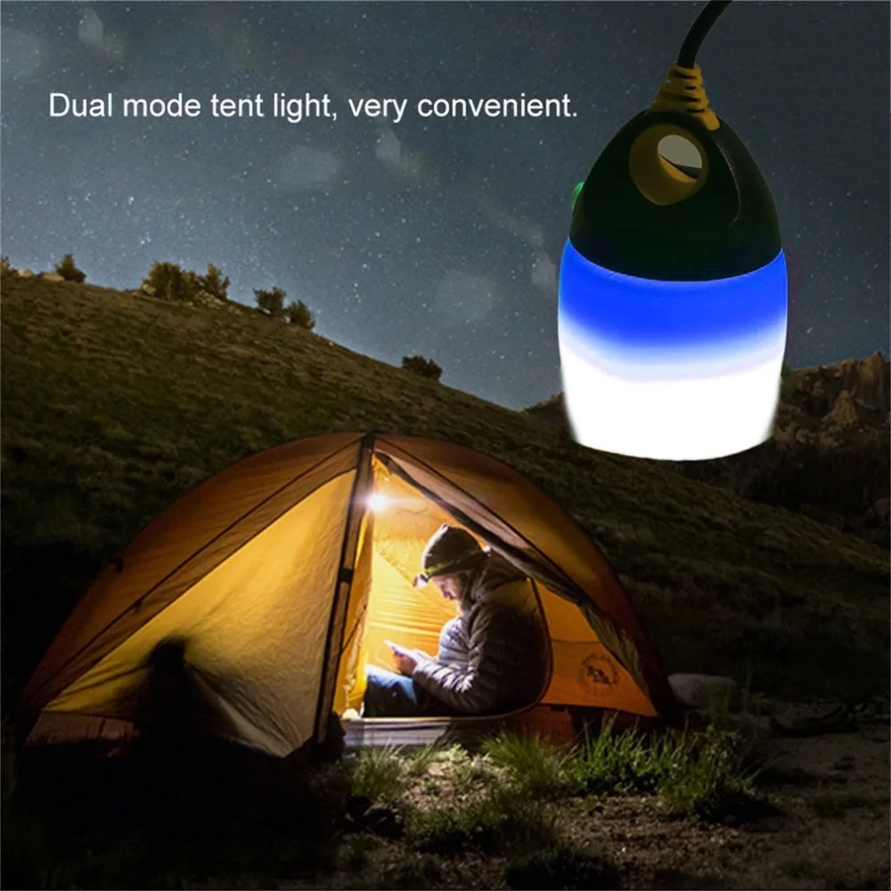 USB LED Portable Lantern Tent Light Portable Outdoor Handle Camping
