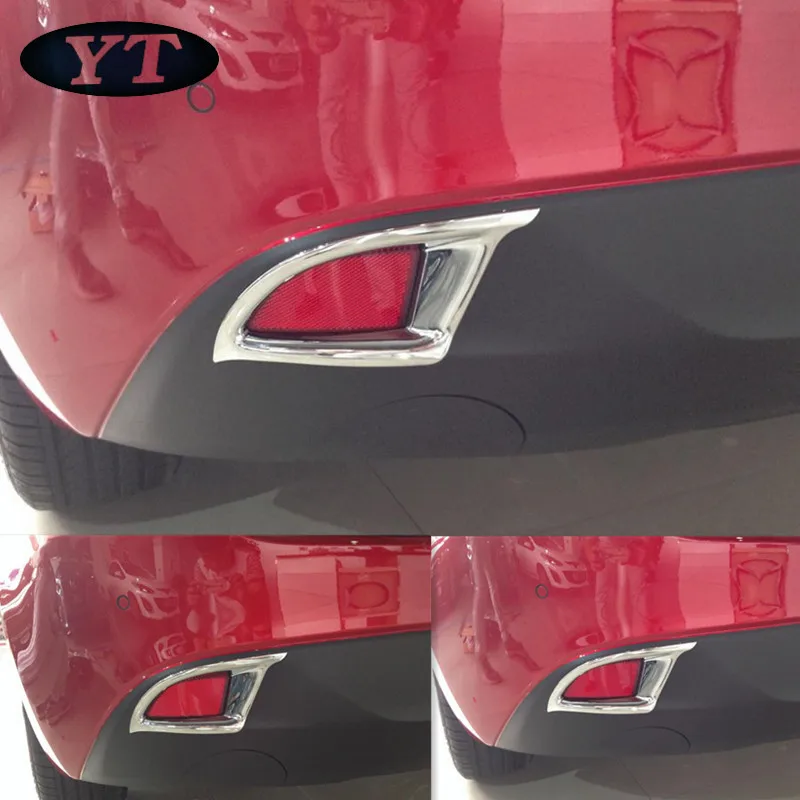 

Auto rear fog light cover lamp bezel for mazda 3 2014 hatchback, abs chrome,auto accessories,free shipping.
