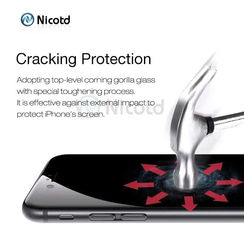 full cover tempered  glass for iphone 7 Plus (8)