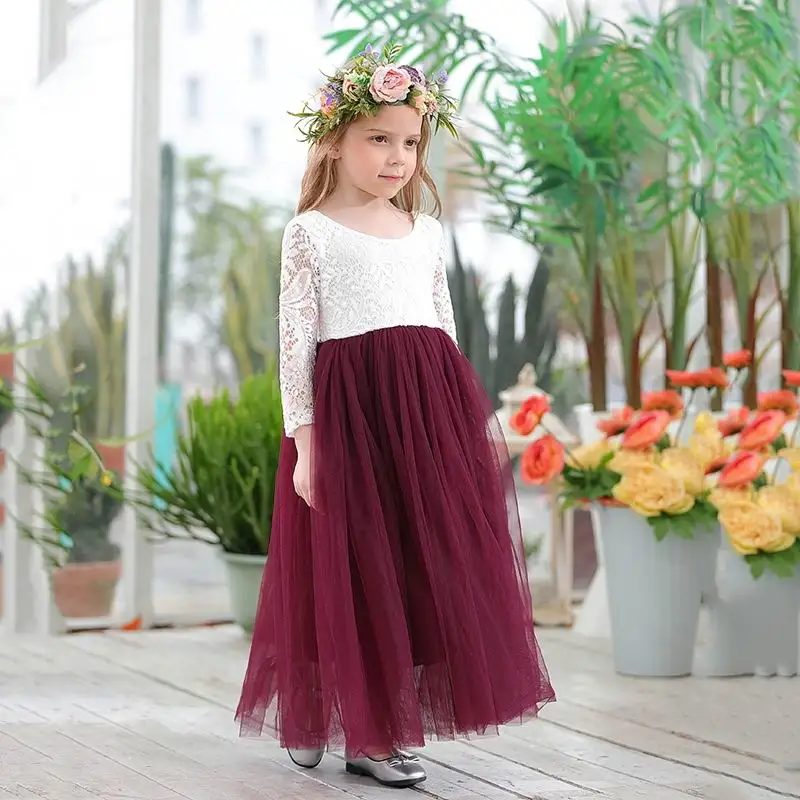 Princesse Robe Pour Les Filles Cheville Longueur De Mariage
