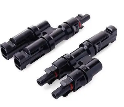 

1 Pairs x MC4 Connector 1 to 2 Solar PV MC4 Branch Connectors Multi T Branch MC4 Connector for solar panel parallel connection