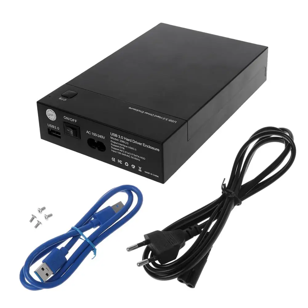 

2019 for HDD Enclosure USB3.0 to SATA3.0 Dual High Speed 2.5" 3.5" SSD SATA Hard Drive Disk External Case HD Box Portable