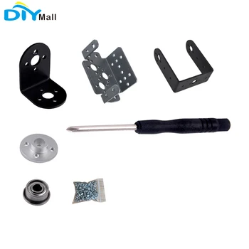 

RCmall 1 Set 1DOF Aluminium Mechanical Robotic Arm Clamp Claw Mount Robot Kit for Arduino ESP8266 NODEMCU DIY Screwdriver FZ2990