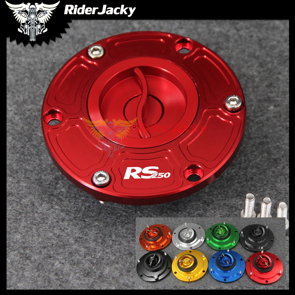 

Red CNC Motorcycle Keyless Motorcycle Gas Cap Fuel Tank Cap Cover For Aprilia RS250 RS 250 All Years