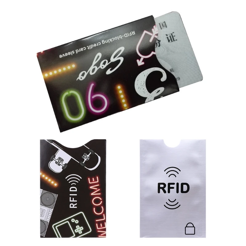 THINKTHENDO чехол для кредитных карт протектор RFID держатель экрана Защитный чехол блокирующий рукав