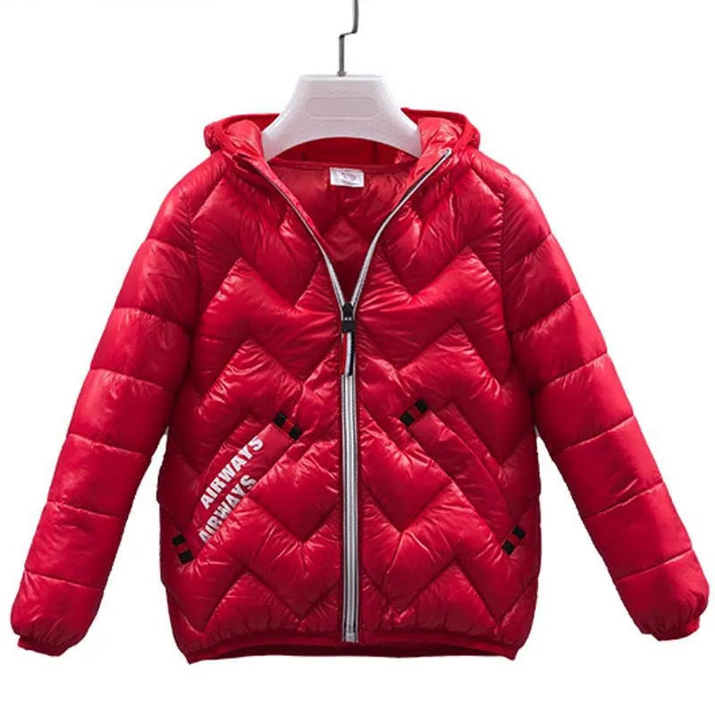 

Children's Winter Cotton-padded Jackets Boys Warm Thickening Slim Short Outerwear Coats Children's Cotton Jacket