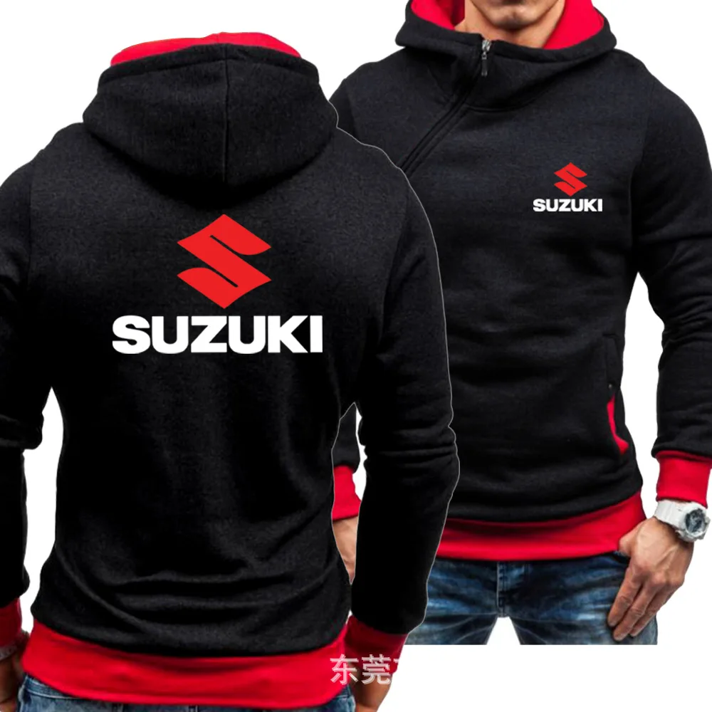 Куртка с капюшоном для мотоцикла Suzuki зимний мужской пуловер Мужское пальто