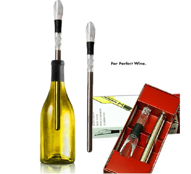 100 PCS Ice Wine Chiller Stick Wholesale, Stainless Steel Wine Bottle