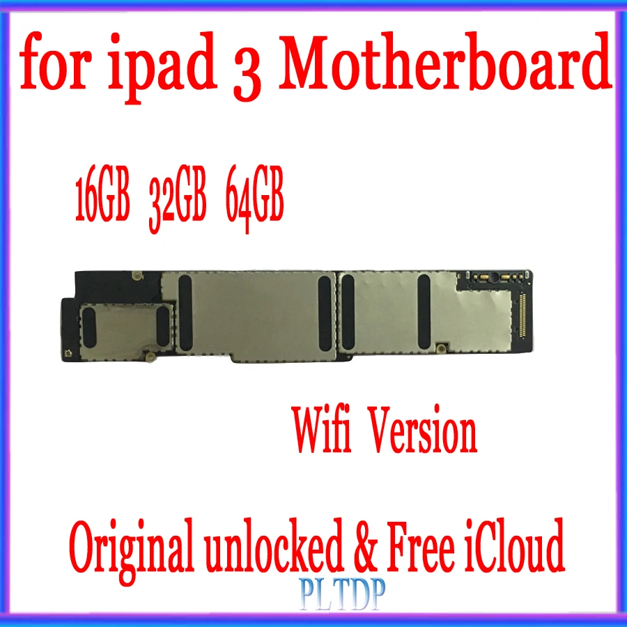 Материнская плата для ipad 3 с системой IOS, оригинальная разблокированная материнская плата для ipad 3, версия Wifi, 16 ГБ 32 ГБ 64 ГБ