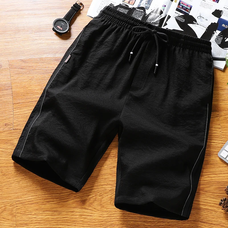 2018 Summer Casual Shorts Men Cotton Straight Mens Shorts Solid Slim