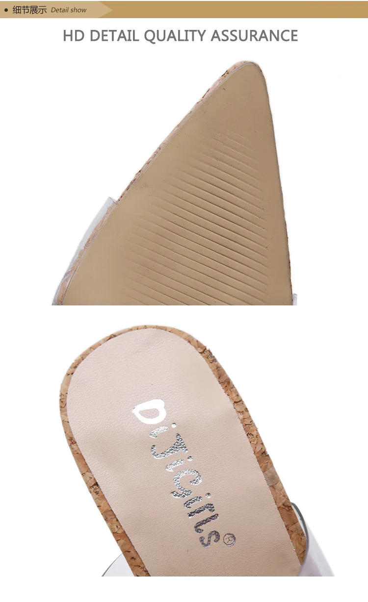 LTARTA/; удобные прозрачные босоножки на высоком каблуке 12 см с натуральными фруктами; очень высокая пикантная женская обувь; 40 ярдов; DF-666-36