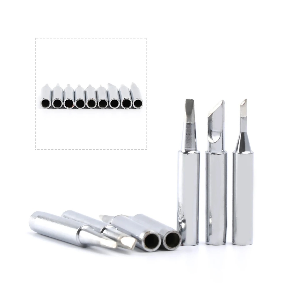 

5/10/12Pcs High Quality Generic Electric Conical Bevel Lead-free Replacement 900M-T Solder Iron Tip Welding Accessories