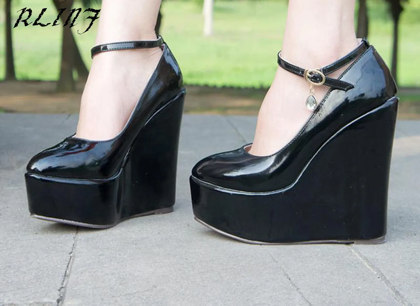 Cuña Zapatos 43 33 Moda Alta Cm Extrema 2018 Negro Plataforma Mujeres rojo Tacones 15 blanco Impermeable Yardas Sexy De qp4FPAw