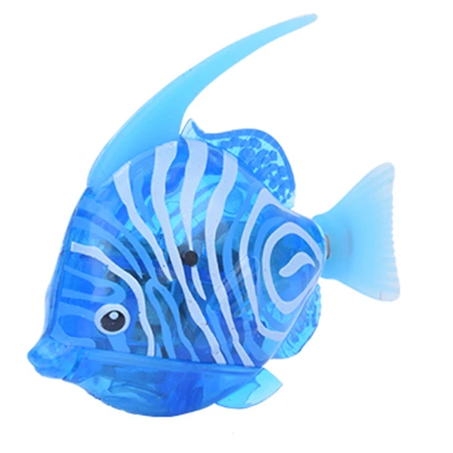 Игрушечная рыба с питанием от аккумулятора - Цвет: Angelfish Light Blue
