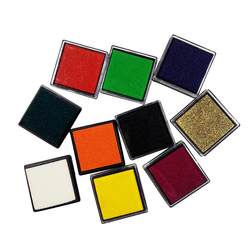 

1 Pcs/lot DIY Mini Multicolor Plastic Ink Pad For Stamp Ink pad Decoration Photo Album Scrapbooking Ink pads Stationery