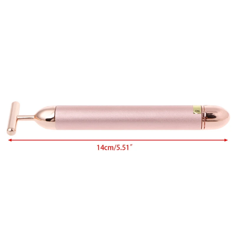 Pink New Beauty Bar Facial Roller Face Skin Vibration Skincare Massager Device Tool Face Lift Tools Fashion