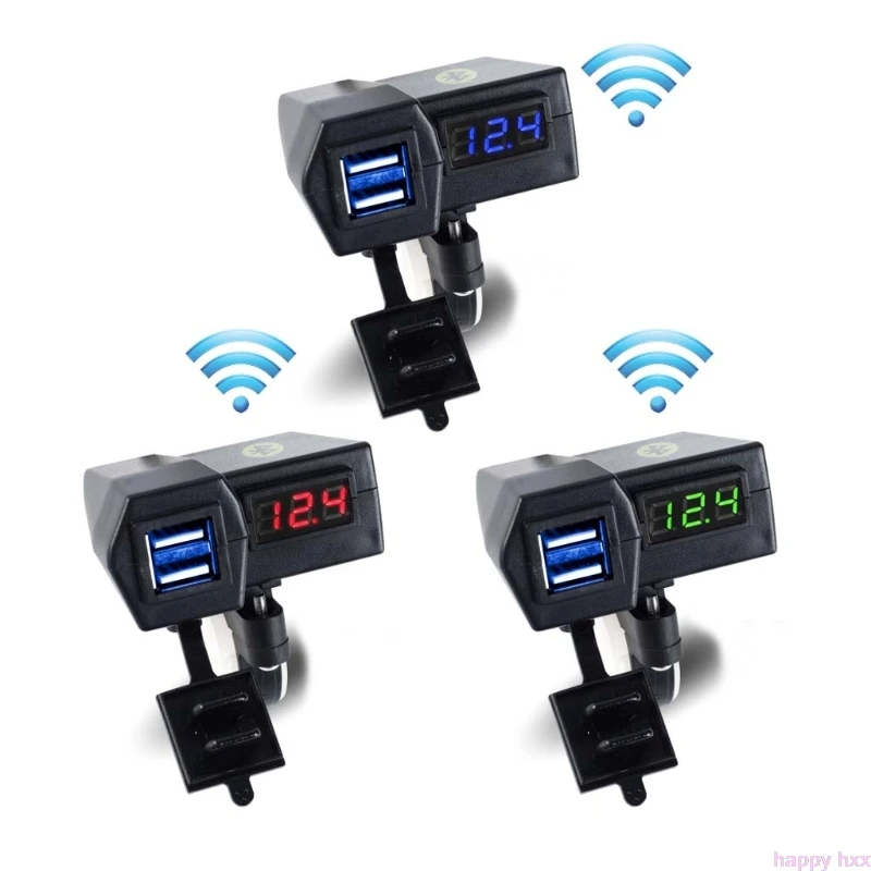 2019 водонепроницаемый 12 В мотоцикл двойной порт USB зарядное устройство