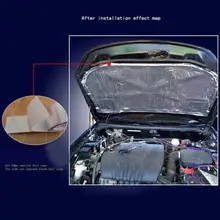 1x Автомобильный тепловой щит коврик авто турбо глушитель капот изоляция брандмауэр крышка