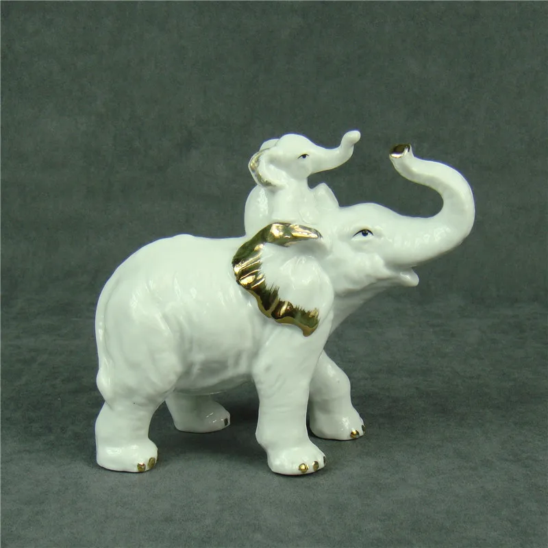 Buy Creative Porcelain Elephant Statue Decorative
