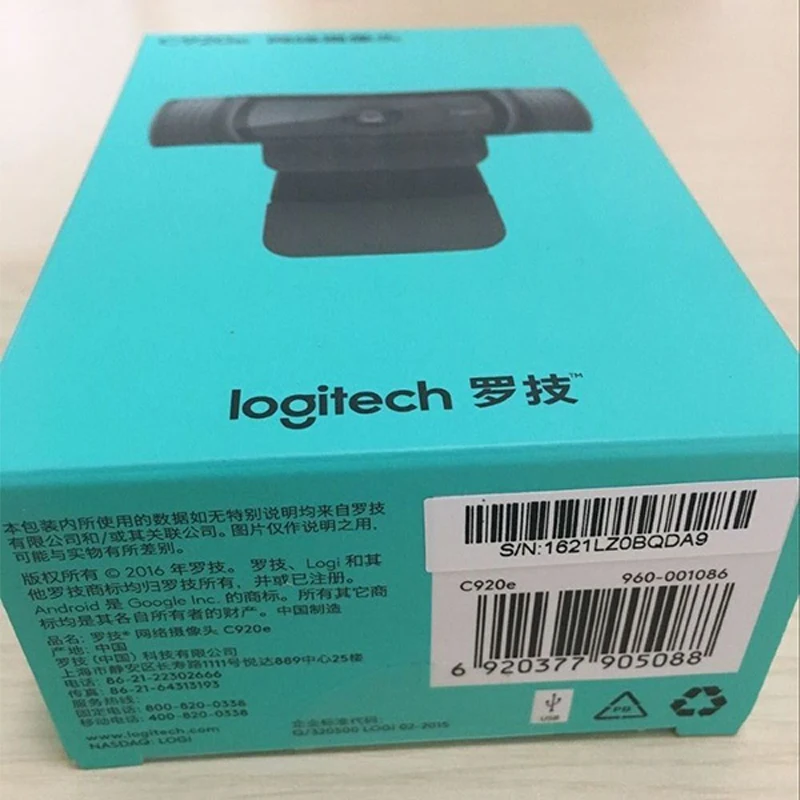 Веб камера Logitech HD 1080p Pro C920e веб для настольного компьютера и ноутбука с бесплатным