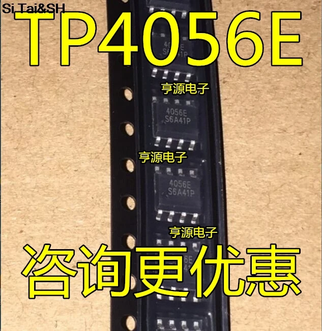 

10PCS/LOT TP4056 TP4056E 4056E TC4056A 1A Linear Li-Ion Battery Charger IC SOP8