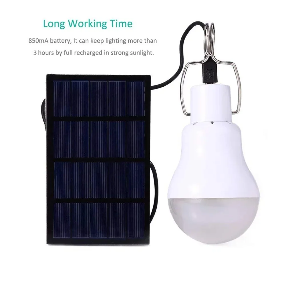 Lantern LED Solar Power Camping Light Emergency Lamp Tent Lamp Inflatable Light