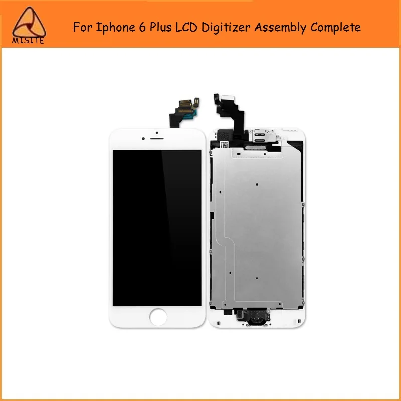 

Tested Full LCD For iPhone 6Plus 6P i6p LCD Display Touch Digitizer Screen Assembly complete+Front Camera+Home Button Flex