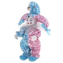 

20CM Italian Doll Porcelain Clown Figures Artware Fit for Valentine Gift, for Home Office Display Decorations Ornaments