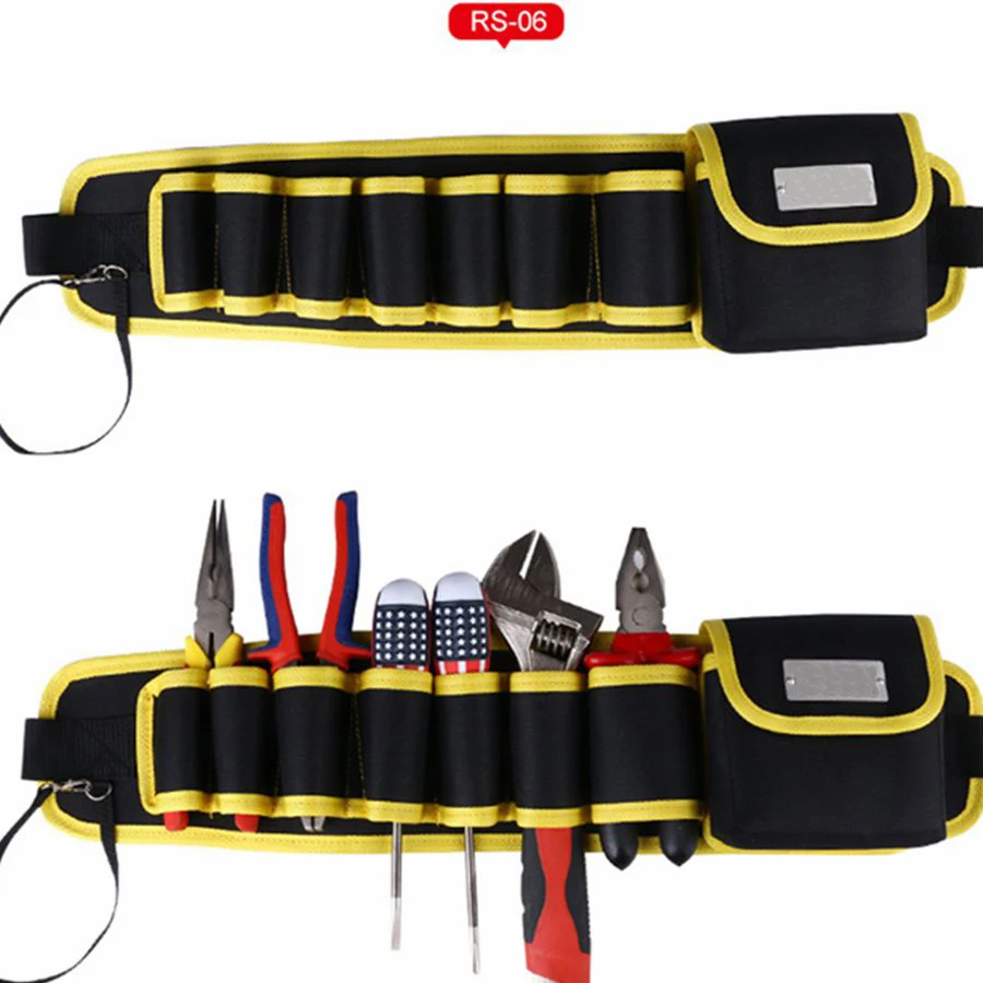 High Quality Waist Tool Bag Tool Belt For Screwdriver Pouch Durable Waist Tool Holder Adjustable Electric Drill Bag