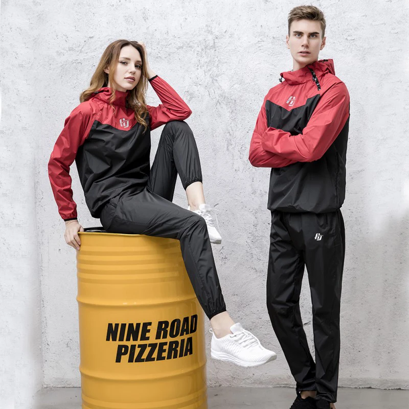 

2019 Couple Running Sport-ing Suits Womens Mens Fitness Set Training Clothes Lose Weight Quick Sweating Sportswear Jogging Suits