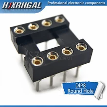 20 шт. DIP-8 круглое отверстие 8 контактов 2,54 мм DIP DIP8 ИС адаптер припоя Тип 8 PIN IC Разъем hjxrhgal