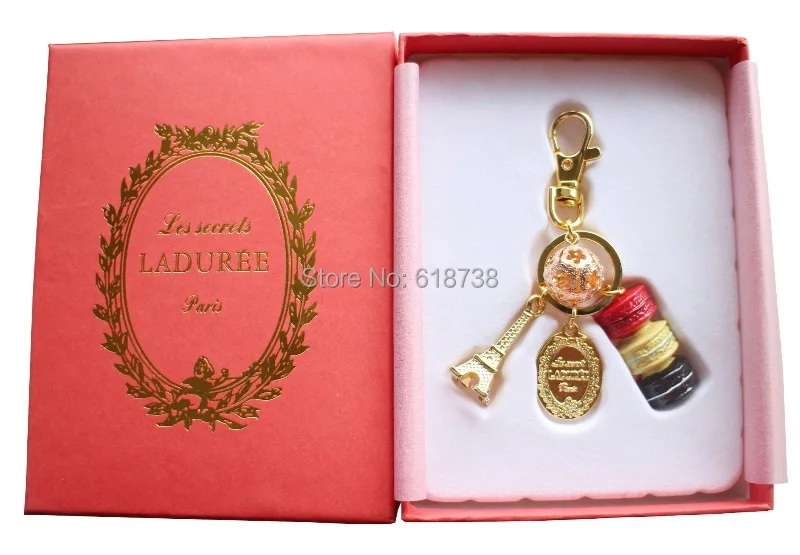 2015 New Macaroon keychain w Christmas ball-yellow (3).jpg