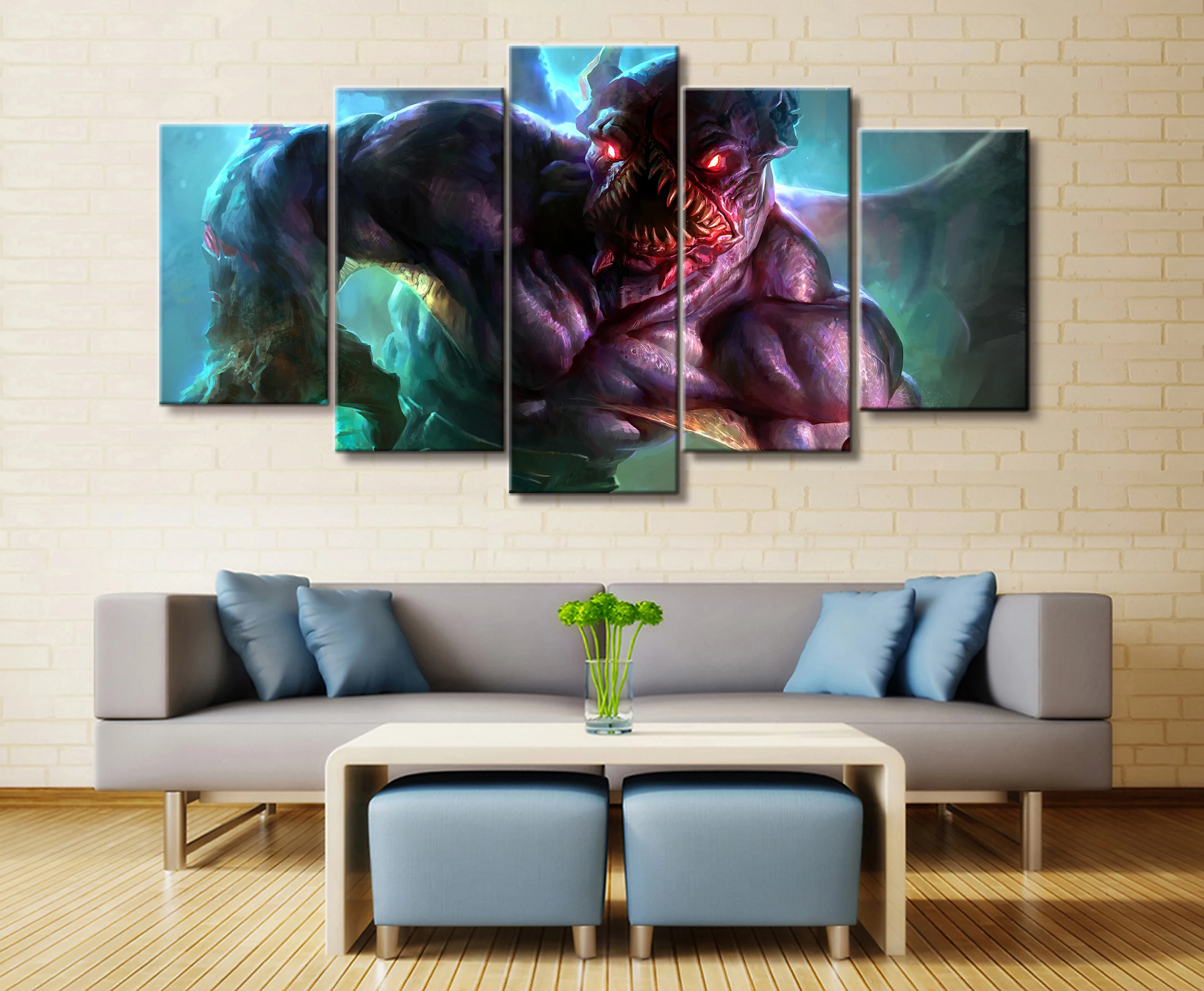  Wall Art Game Poster 5 Pieces DOTA 2 Poster Printed Canvas Painting Pictures Modern Painting On Can